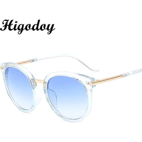 Higodoy Round Metal Women Sunglasses Fashion Ladies Luxury Brand Sun Glasses for Men Uv Protection High Quality Sunglass