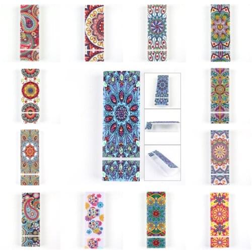 DIY Special Diamond Painting Stationery Box Flowers Diamond Embroidery Painting Storage Box Pencil Case Children Gift Crafts