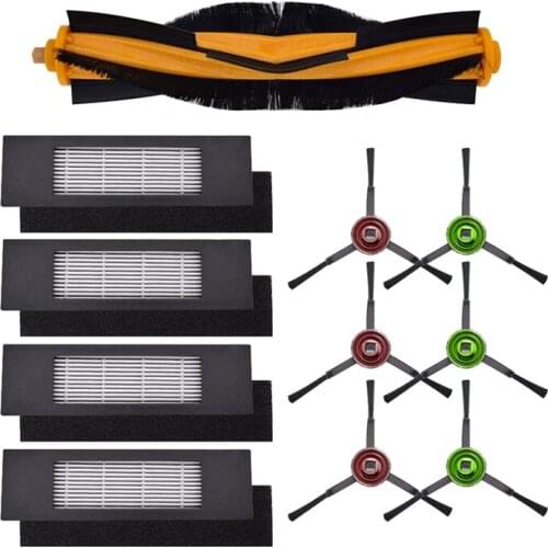 Replacement Parts for Ecovacs Deebot OZMO T8, Robot Vacuum Cleaner Accessories Brush Filters Kit