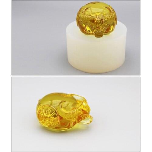 Zodiac Ox Decorations Epoxy Resin Mold Ornaments Casting Silicone Mould DIY Crafts Plaster Candle Soap Making Mold N2UE