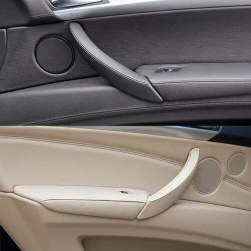 1Pcs High-quality Car Right Inner Door Panel Handle Pull Trim Cover For BMW E70 X5 E71 E72 X6 SAV Car Accessories