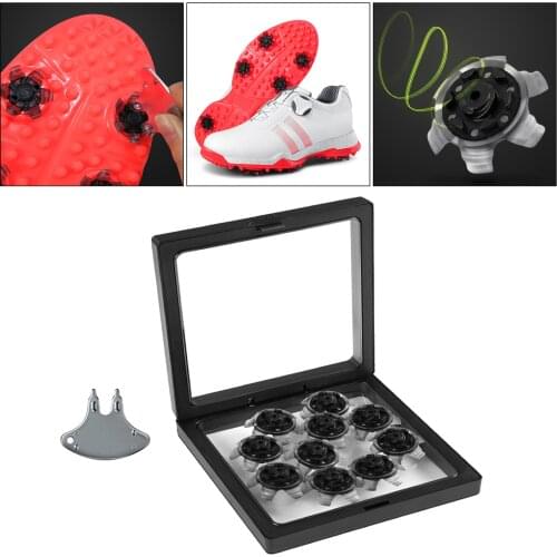 10 Pieces Deluxe Golf Shoe Spikes Women Men Screw Cleats Stable Studs Puller