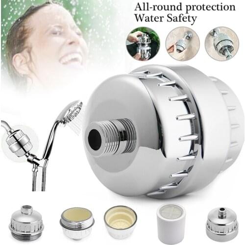 15 Stage Shower Water Filter High Quality Bathroom Shower Filtered Bath Water Purifier Water Softener Showers Head Useful