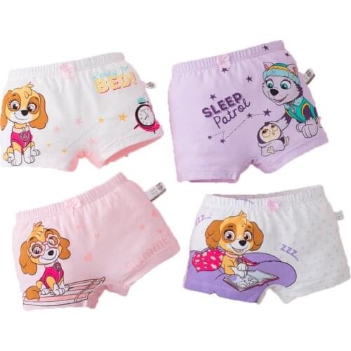 4pcs/lot kids underwear boys girls briefs underpants 95% cotton kids birthday gift