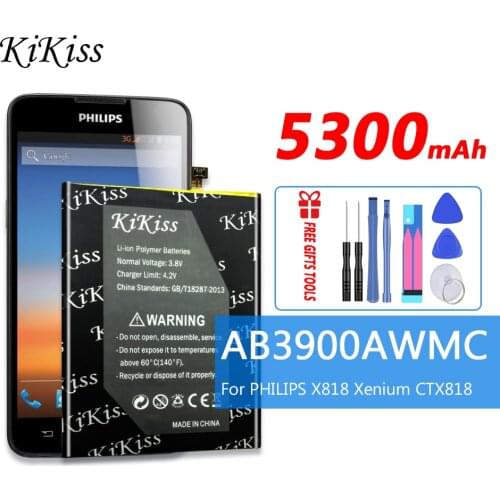 AB3900AWMC 5300mAh For PHILIPS X818 Xenium CTX818 Smart Phone High Capacity Battery