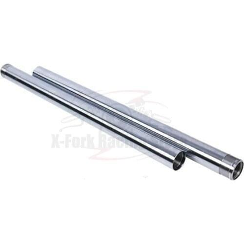 Front Fork Inner Tubes Shock Pipes Silver For Yamaha XP530 T-MAX530 2013-2014