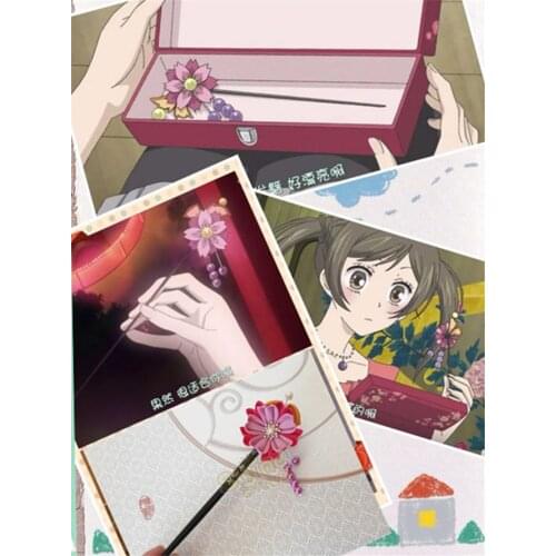 Anime Kamisama Kiss Momozono Nanami Cos Cherry Hairpin Hand-Made Hair Accessories H