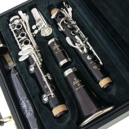 Free Shipping Ebony Blackwood Clarinet RC Professional A Clarinets Bakelite 17 Keys Musical Instruments Mouthpiece Reeds