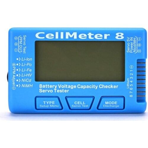 CellMeter 8 AOK 8S Digital Display Power LED Backlight Steering Engine Tester