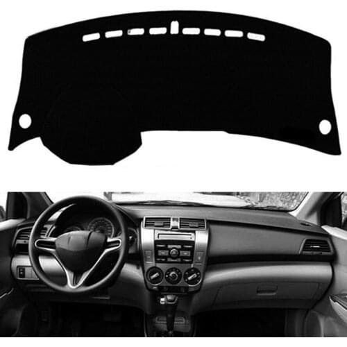 EIDRAN Car Styling Dash Mat Cover Anti-slip Black Non-Slip Dashboard Sun Shade Cover Pad For Honda City Classic 2008-2014