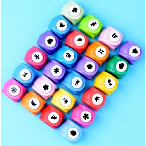 1 PCS Kid Child Mini Printing Paper Hand Shaper Scrapbook Tags Cards Craft DIY Punch Cutter Tool 21 Styles