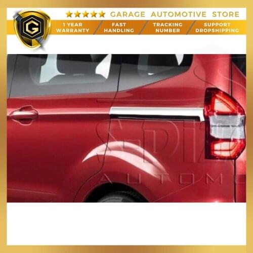 For Ford Courier Chrome Sliding Door Slat 2 Piece 2014 Above