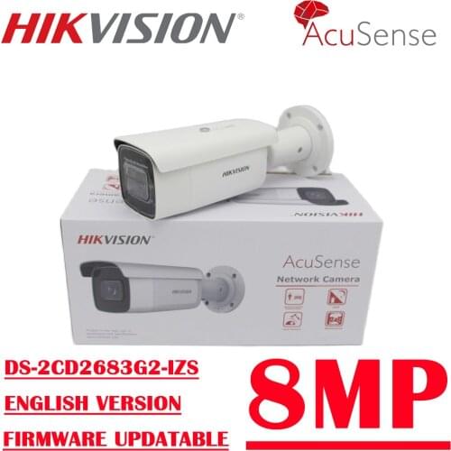 Hikvision 8MP POE 4K DS-2CD2683G2-IZS AcuSense Bullet Network IR Camera Varifocal Fixed Zoom IP66 H.265