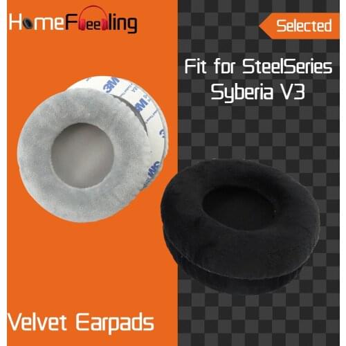 Homefeeling Earpads for SteelSeries Siberia V3 Headphones Earpad Cushions Covers Velvet Ear Pad Replacement