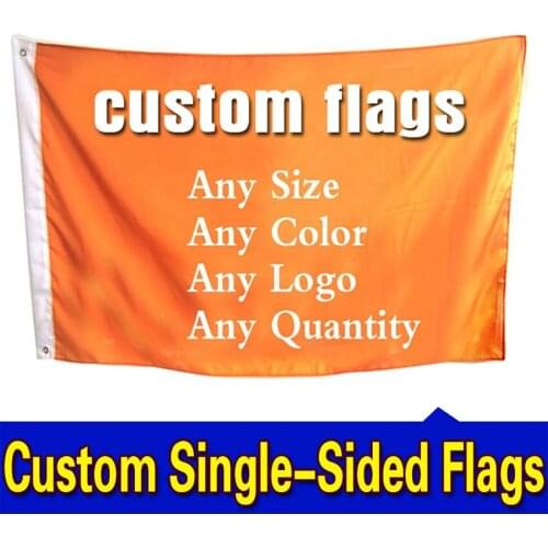 Custom Flag 4x7 FT Hot Sell Banner Free Design 100D Polyester Sports Advertising Club Outdoor Indoor Printed Decor Gift Party
