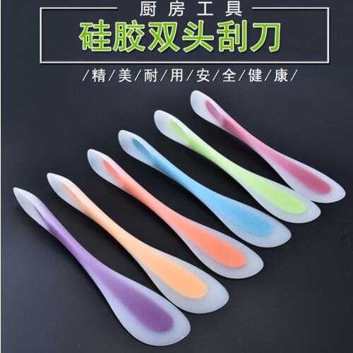 Baking Tools for Cakes Double Silicone Spatula Spoon Cookie Spatulas Pastry Scraper Mixer Butter Ice Cream Scoop