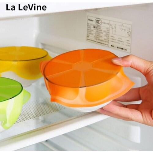 Kitchen Supplies Fruit Flower Shape Sealed Silicone Film Cover Refrigerator Fresh Transparent Bowl Cover Household Items