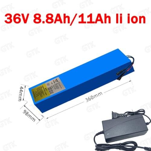 Lithium ion 36V 8.8AH battery scooter 36v 11AH BMS 10S Li ion for 500W 360W Millet E-moped Balancing car EV bike + 2A charger