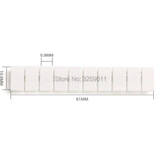 10PCS ZB6 Rail Terminal Block Marking Labels Marking Tags Blank White for UK-2.5B UK-5N plastic white