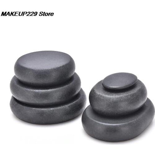 Massage Stones Massage lava Natural Energy Massage Set Hot Spa Rock Basalt Body Health Care Stone