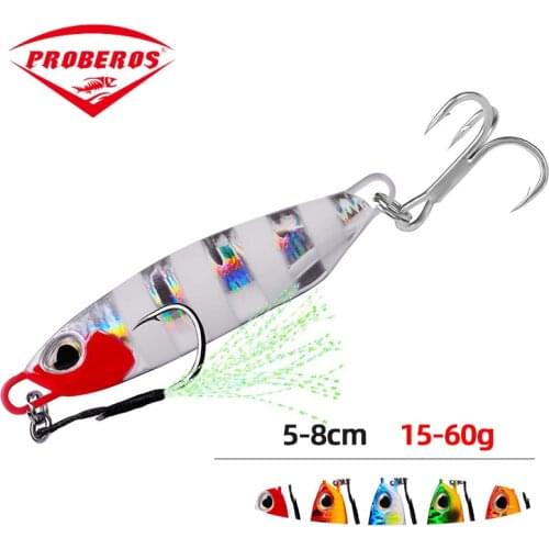 Metal Jig High Quality Fishing Lure 15g-60g Trolling Hard Bait Bass Fishing Bait Tackle Trout Jigging Lure Jigs Saltwater Lures