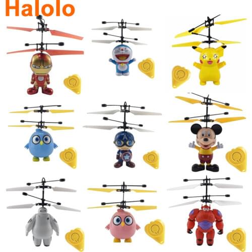 Halolo Mini Drone flying induction Quadcopter RC Drone Mini Infrared Sensor Helicopter Aircraft RC Toy Drone best gift toy