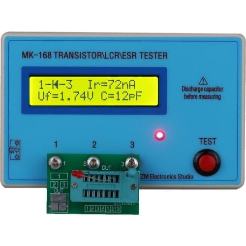 Multifunctional Transistor Tester LCD Backlight Diode Inductance Capacitance Resistance ESR Meter for MOS/PNP/NPN L/C/R Testing