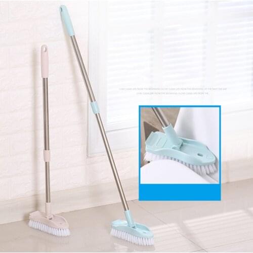 Long Handle Cleaning Brush Head Multi-Angle Cleaner Tool for Bathroom Kitchen Floor