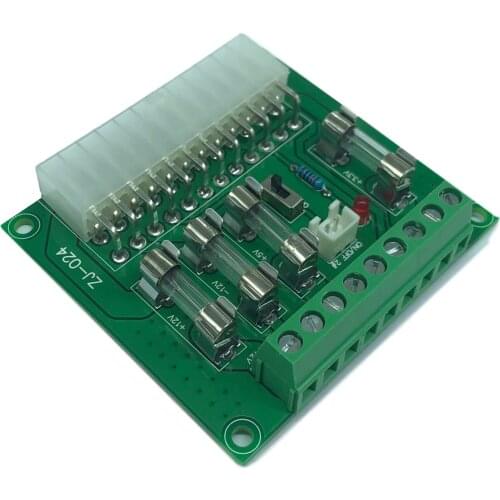 ZJ‑012 Desktop ATX Power Adapter Board Computer Take Power Board Power Outlet Wiring Module Parts Power Amplifier 12V 5V 3.3V