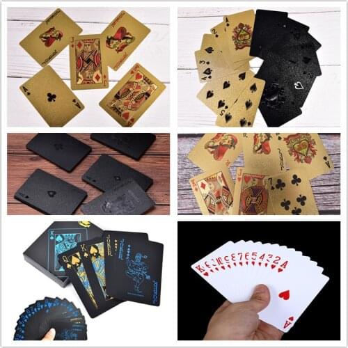 Playing Cards Plastic Poker Game Pack Magic Cards Waterproof Card Gift Collection Cool Bridge Card Games Texas Holdem