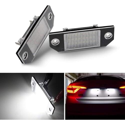 2X 24 LEDs Car Number License Plate Light for Ford Focus 2 C-Max Ford Focus MK2 2003 2003 - 2019