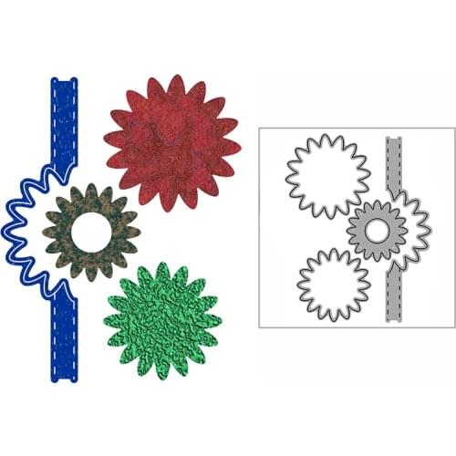 New Sunflower Line Border Craft Embossing Mold 2021 Metal Cutting Dies for DIY Decor Scrapbooking Album Card Making No Stamps