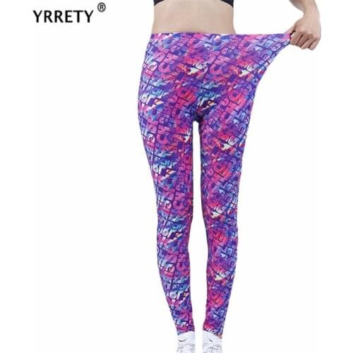 YRRETY Sexy Women Yoga Pants Letters Leggings Workout Sports Running Push Up Gym Wear High Waist Elastic Slim Polyester Bottom
