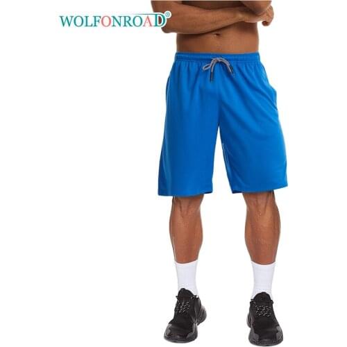 WOLFONROAD Breathable Summer Shorts Mens Quick Drying Mesh Workout Shorts Lightweight Gym Jogger Run Basketball Sports Shorts