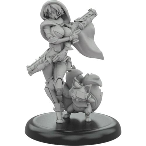 Resin Model Kit figure GK, Infiltrator Candy, Female fighters sought-after, Science fiction, Unassembled and unpainted kit