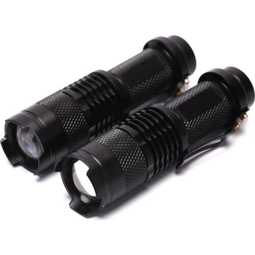 395/365 nM UV Ultra LED Flashlight Blacklight Light Inspection Lamp Torch AA Battery