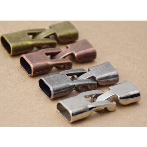 10 Sets Bracelet Clasps Hooks Cords End Caps Leather Cord Bracelets Connector for DIY Jewelry Making Findings Parts Accessories