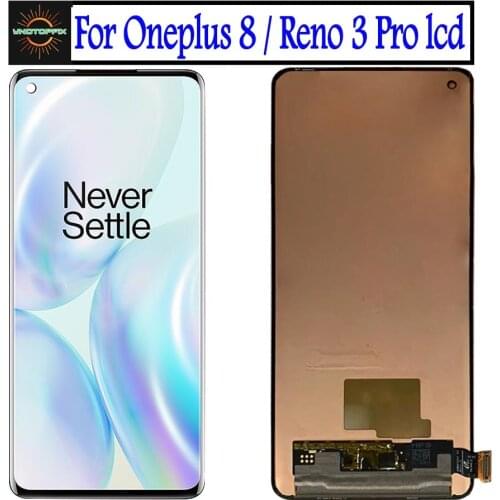 Original AMOLED for OnePlus 8 Pro LCD Display Screen Touch Panel Digitizer OnePlus8 Replacement Parts for OnePlus 8 LCD display