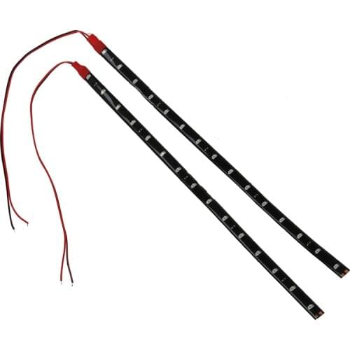 2 x String Lights 15 LED Strips 30 cm Red Light Chain 12V