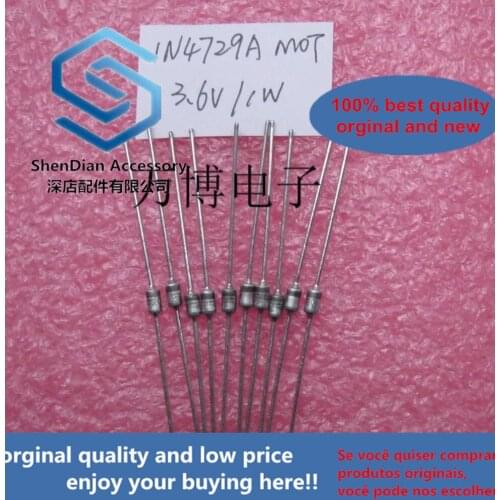 20pcs only orginal new can 1N4729 1N4729A 1W 3.6V Zener tube