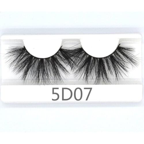 25mm Eyelashes Long 3D mink lashes long lasting mink eyelashes dramatic volumn eyelashes strip individual false eyelash 5D07