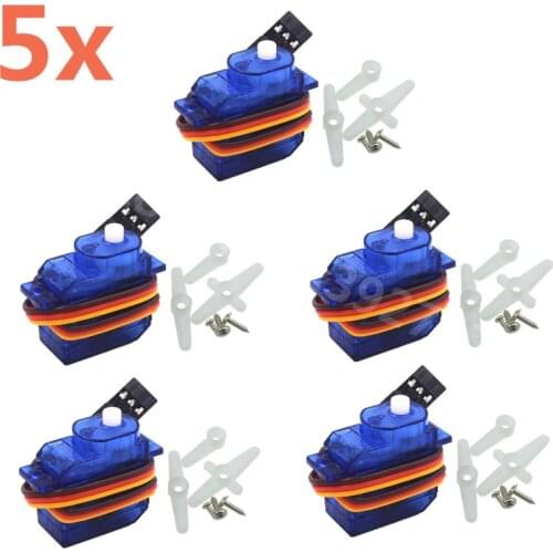 5pcs 5g SG-50 Micro Digital Servo With Plastic Gear SG50 For RC Car RC Airplane RC Helicopter RC Aeromodelling Boat