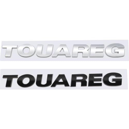 Car ABS Letters Emblem Decoration Rear Trunk stickers For VW Volkswagen Touareg Accessories