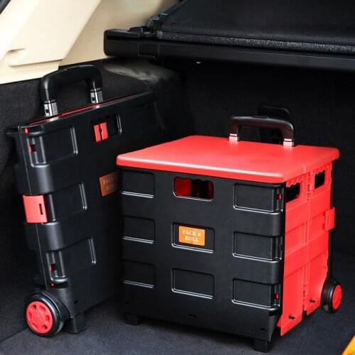 Car Folding Trunk Storage Box Plastic Storage Box Multifunction Container Finishing Case Truck Trunkb Car Accessories