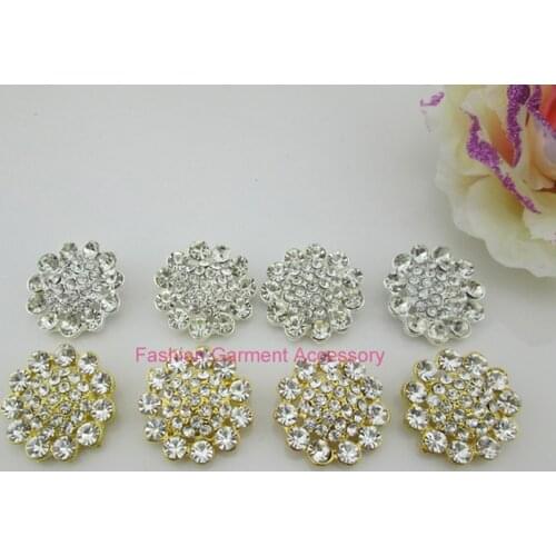 BT260 25mm)5pcs alloy shank rhinestone snap button jewelry accessories