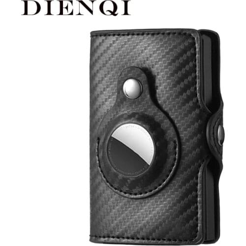 DIENQI RFID Metal Cardholder Wallet Men Business Badge Credit Card Holder Small Aviator Minimalist Wallet for Card Man Tarjetero