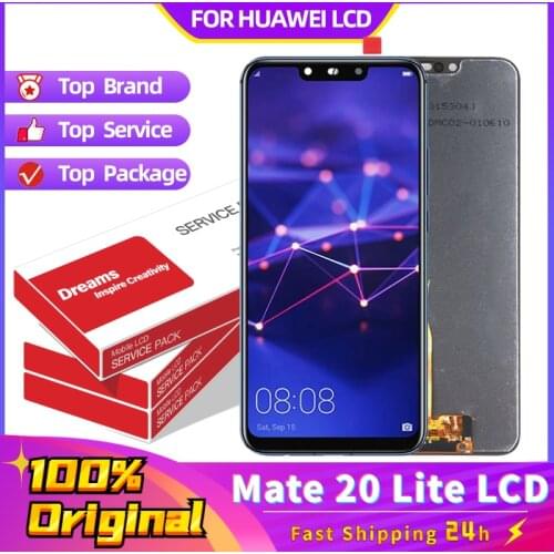 100% Original 6.3'' Display With Frame Replacement for Huawei Mate 20 Lite LCD Touch Screen Digitizer Assembly Mate20 Lite