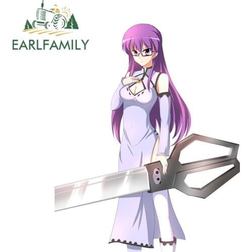 EARLFAMILY 13cm x 10.5cm for Akame GA Kill Sheele Funny Car Stickers Vinyl Car Wrap Decal Surfboard Bumper Graffiti Graphics