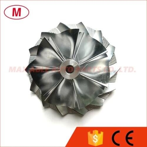 K04 5306-123-2014 46.39/60.00mm 7+7 blades High Performance Turbo Aluminum/Milling/Billet compressor wheel for 5304-970-0064