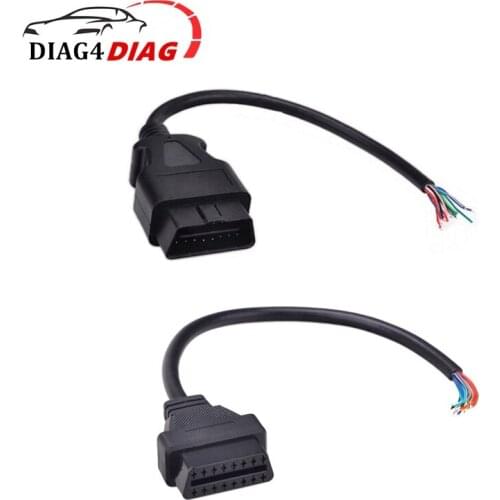 OBD2 16Pin Female Male Extension Opening Cable Car Diagnostic Interface Connector 16 pin OBD 2 Adaptor 30CM/60CM Converter